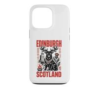Edinburgh Scotland Stag Guardian Celtic Travel Art Case for iPhone 13 Pro
