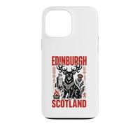 Edinburgh Scotland Stag Guardian Celtic Travel Art Case for iPhone 13 Pro Max