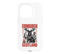 Edinburgh Scotland Stag Guardian Celtic Travel Art Case for iPhone 15 Pro