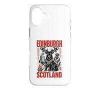 Edinburgh Scotland Stag Guardian Celtic Travel Art Case for iPhone 16 Plus