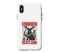 Edinburgh Scotland Stag Guardian Celtic Travel Art Case for iPhone X/XS