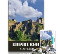 Edinburgh Scotland Travel 1000 Piece Jigsaw Puzzles for Adults & Teens,Challenging Game And Family Play for Is Ideal As A Gift for The Whole Family 50x75cm