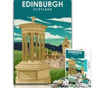 Edinburgh Scotland Travel Jigsaw Puzzles for Teenagers 2000 Piece Puzzle,Challenging Game Gifts for Is Ideal As A Gift for The Whole Family 70x100cm