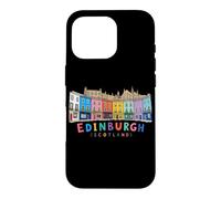 Edinburgh Scotland Victoria Street Colorful Doodle Art Case for iPhone 16 Pro