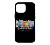 Edinburgh Scotland Victoria Street Colorful Doodle Art Case for iPhone 16 Pro Max
