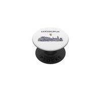 Edinburgh Scotland Vintage Skyline Retro Graphic PopSockets Adhesive PopGrip