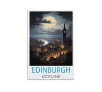 Edinburgh Scotland Vintage Travel Posters 08x12inch(20x30cm) Canvas Art Poster And Wall Art Picture Print Bedroom Decor