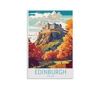 Edinburgh Scotland Vintage Travel Posters Landscape 12x18inch(30x45cm) Wall Art Picture Print Canvas Art Poster Modern Family Bedroom Decor Posters