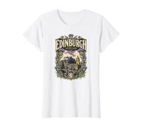 Edinburgh Scotland Vintage Value Graphic T-Shirt, Women, White, L