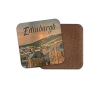 Edinburgh Square Coaster - Scotland Scottish Travel Holiday House Warming Home Hobby Fan Boys Girls Dad Mum Kitchen Family Drinks #82334