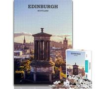 Edinburgh Travel Art Jigsaw Puzzles for Adults 1000 Jigsaws,Challenging Game Gifts for Is Ideal As A Gift for The Whole Family 75x50cm