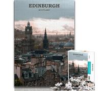Edinburgh Travel POSTER 1000 Piece Jigsaw Puzzles for Adults Gifts,Help The Brain Exercise Addictive Toys to Cultivate Patience Great Gift 50x75cm