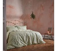 Ew By Edinburgh Weavers Malory Botanical Luxury Cotton King Duvet Cover Set Eucalyptus, Multi