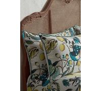 Morton 200TC Floral Premium Cotton Sateen Pair of Pillowcases Edinburgh Weavers Teal One Size