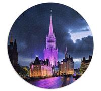 Edinburgh1000 Pieces Circular Puzzle Urban ArchitectureCreative Jigsaw Puzzles Adults And Kids Difficult Challenging1000pcs (67.5x67.5cm)