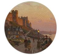 Edinburgh1000 Pieces Round Jigsaw Puzzles Urban ArchitectureCreative Jigsaw Puzzles Adults & Kids Difficult Challenging1000pcs (67.5x67.5cm)