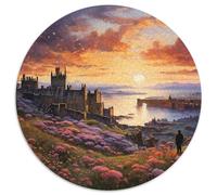 Edinburgh1000 Pieces Round Jigsaw Puzzles Urban ArchitectureCreative Jigsaw Puzzles Adults & Kids Difficult Challenging1000pcs (67.5x67.5cm)