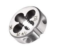 Edinstry Alloy Tool Steel Round Threading Die Right Hand Machine Thread Cutting Die Industrial Grade 1pcs 1/4-20 UNC