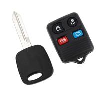 Edinstry CWTWB1U345 Keyless Entry Remote Transponder Ignition Key Fob for Ford Mustang 1999-2004, Focus 2000-2005, Taurus, Lincoln Town Car, 4C Chip 4 Buttons