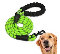 Edipets, Dog Lead, Durable Slip Rope with Soft Padded Handle, Highly Reflective Threads, for Small, Medium, Large Dogs, 47, 60 and 87 inches (47 Inches, Green)