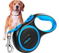 Edipets, Extendable Dog Leash, Retractable, 3, 5 and 8 Metres, Flexible Tape for Training and Walking, with Safe and Brake, Design and Comfortable Grip (Blue, 5 Metres up to 50kg)