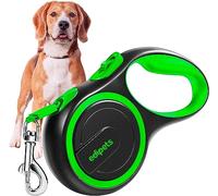 Edipets, Extendable Dog Leash, Retractable, 3, 5 and 8 Metres, Flexible Tape for Training and Walking, with Safe and Brake, Design and Comfortable Grip (Green, 8 Metres)