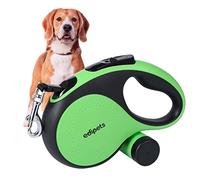 Edipets, Retractable Dog Lead, Extendable Dog Lead, 3, 5 and 8 Metres Long Flexible Tape for Training and Walking, for Small, Medium and Large Dogs (8 Metres, Green/Grey)