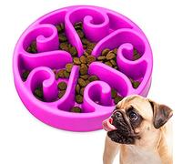 Edipets, Slow Feeder Dog Bowl, Better Feeding, Interactive, Reduces Anxiety while Eating, Food Training, Healthy Habits, for Small, Medium and Large Dogs (Violet)