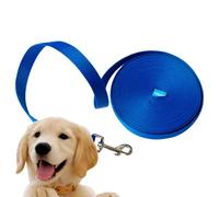Edipets, Training Lead for Dogs, Dog Lead, Strong Tape, 1.5m / 3m / 5m / 10m / 15m Long, Nylon, for Puppy, Small, Medium and Large Dogs, Red, Black or Blue (10 m, Blue)