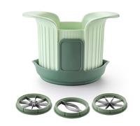EdirFtra 3-in-1 Fruit Slicer with Base, Apple Mango Tomato Cutter