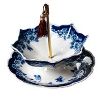 EdirFtra Creative blue and white umbrella tea strainer, ceramic tea filter, tea ceremony accessories, tea table, tea table set