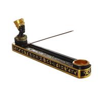 EdirFtra Egyptian Incense Holder, Egyptian Queen Sculpture Censer Plate, Hand Painting Resin Incense Burner Ash Cather For Counters, Meditation Room, Yoga, Home, Office Decor,A