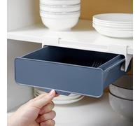 EdirFtra Kitchen Cabinet Divider Shelf Drawer Organizer Utensil Holder Under Desk Hanging Storage Box Fork Spoon Tray Kitchen Storage Box 22.5 * 23.5 * 10cm