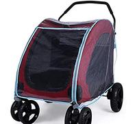 EdirFtra Pet cart rain-proof cover dog cart rain-proof cover baby cart raincoat windshield rain-proof cover (excluding cart)
