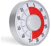 EdirFtra Visual analog timer 60 minutes, Mechanical and magnetic timing timer for cooking, office, house and school.