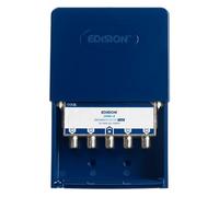 EDISION OMS-4 Pole splitter 4 outputs, external Satellite and TV splitter, F connector, TV Signal Distributor, 5-2400Mhz, DVB-S2, DVB-T2, DVB-C, DC connection, External box, 4-Way