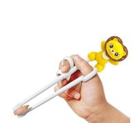 Edison Friends Chopsticks, Training Chopsticks, Learning, Beginner, Brain Training, Practice, Korean Food, Japanese Sushi, 1 Step to Learn Chopstick, Right Handed - Made in Korea (Lion)