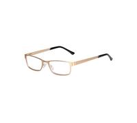 Edison & King “Elements” reading glasses, metal, small frame, with premium lenses (Gold, +1,50 dpt)