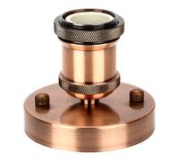Edison Lamp Bulb Holder E27, Lalafancy Vintage Industrial Solid Retro Light Socket Pendant Ceramics Light Adaptor (Rose Gold, 1 Pack)