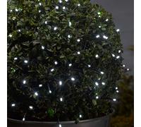 Edit Lighting 19M Set of 200 Battery Operated Cool White LED String Lights on Black Cable