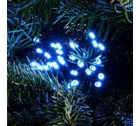 Edit 26.92M Ice Blue LED Multi-Function String Lights - Green Cable - 360 Lights