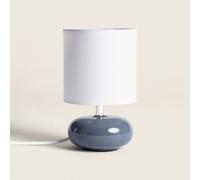 Edit Lighting Ava Ceramic Table Lamp In Ocean Blue Finish
