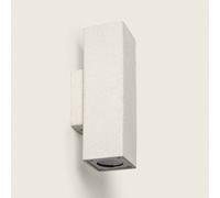 Edit Banjar Concrete Square Outdoor Up & Down Wall Light - White