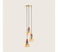 Edit Baudelaire Glass 3 Light Cluster Ceiling Pendant - Amber
