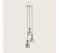 Edit Baudelaire Glass 3 Light Cluster Ceiling Pendant - Green