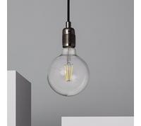 Edit Lighting Bowie Single Light Ceiling Pendant Lamp Holder in Black Finish