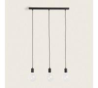 Edit Cable 3 Light Bar Ceiling Pendant Black