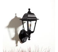 Edit Lighting Edit Sennen Single Light Coastal Outdoor Wall Lantern with PIR Sensor in Black Finish