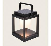 Edit Glow Solar LED Outdoor Table Lantern - Black