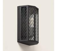 Edit Hadley Half Lantern Outdoor Wall Light - Black